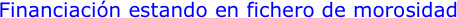 Financiación estando en fichero de